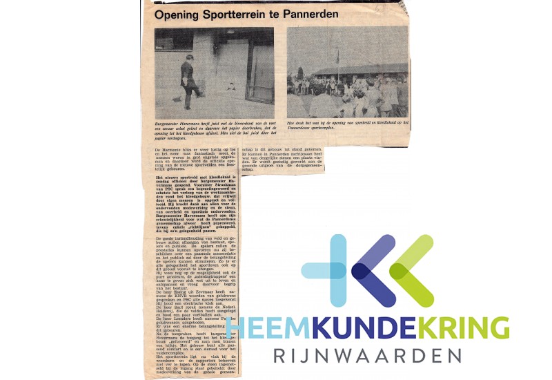 Pannerden 13-09- 1968 Gelderlander Opening Sportterrein